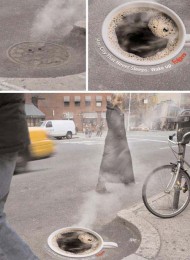 Guerilla Marketing Kampagne von Saatchi & Saatch